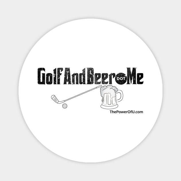 GolfAndBeer.Me Magnet by ThePowerOfU